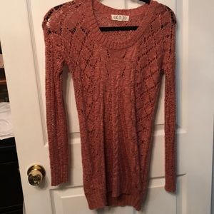 Pink Rose Loose Knited Sweater